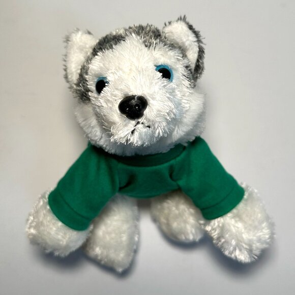 Mush the Siberian Husky Dog Plush Toy w/Beanie Belly & Removable Louisville Tee - Picture 12 of 16